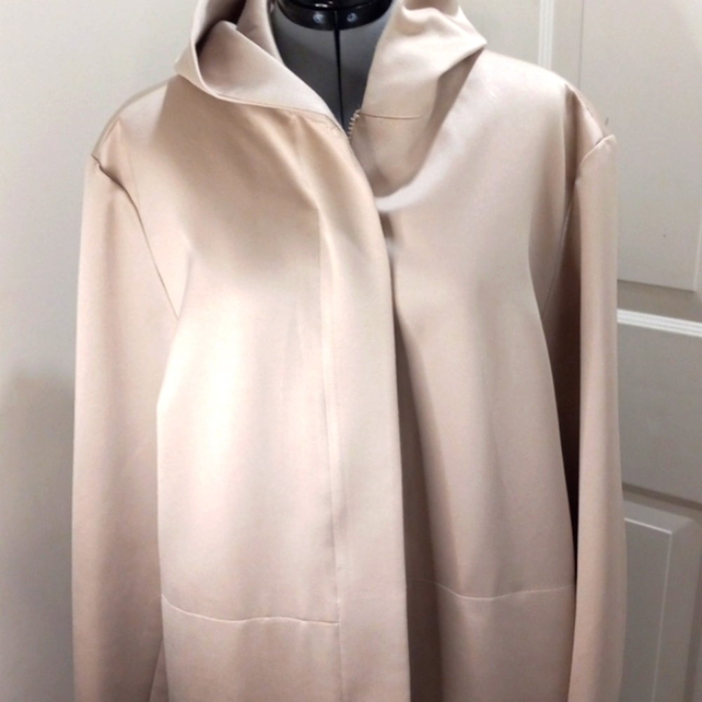 Jonathan Mitchael Vintage Beige Hooded Trench Coat